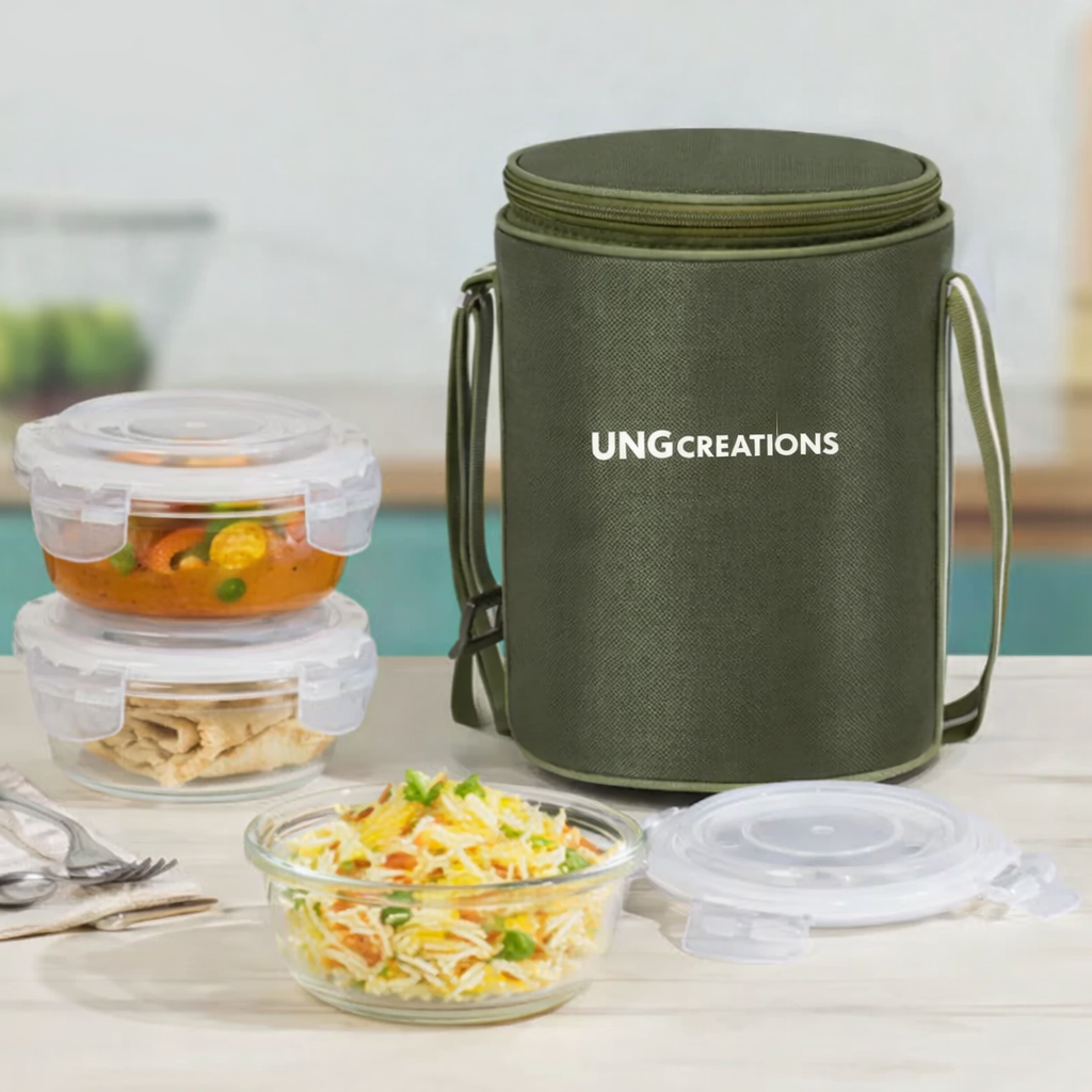 Eateasy Round Glass Lunchbox - Image 2