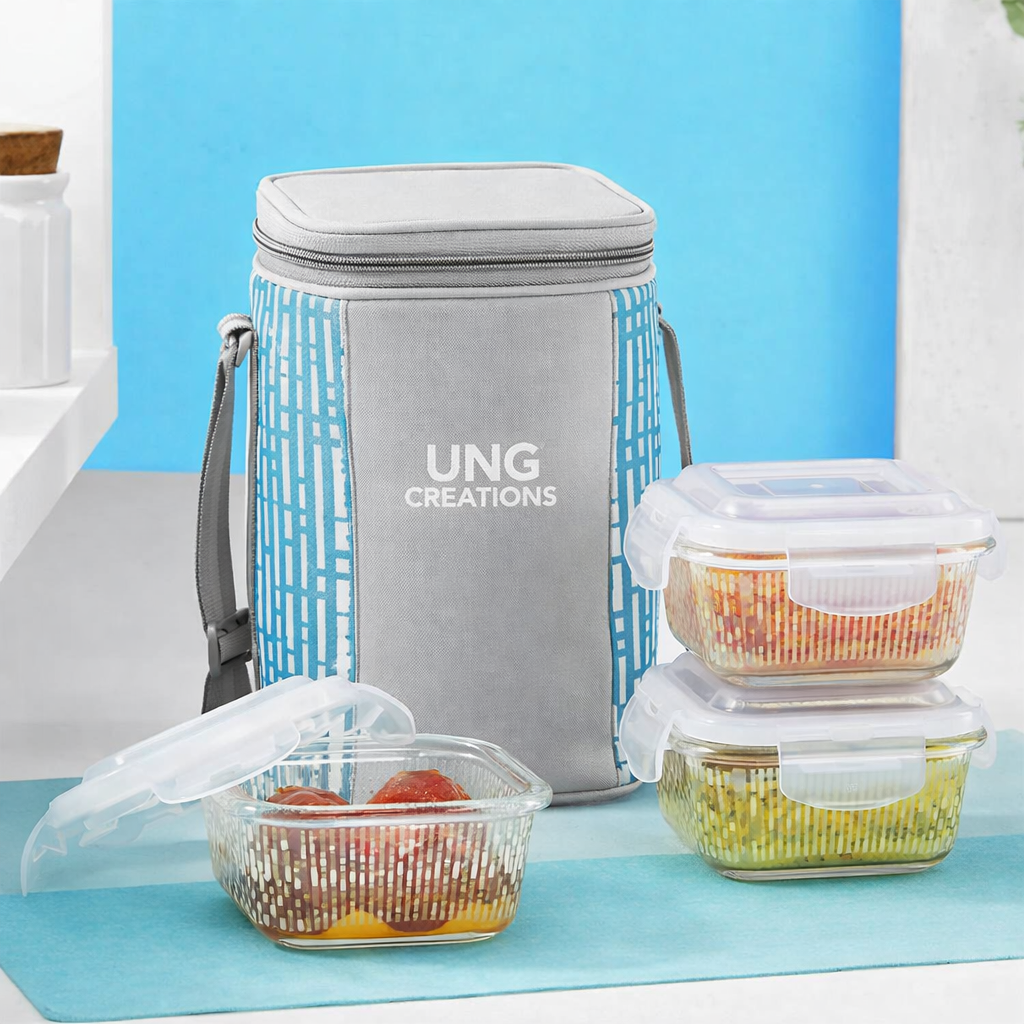Larah Gracia Square Glass Lunchbox - Image 2