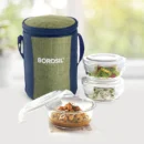 Eateasy Round Glass Lunchbox